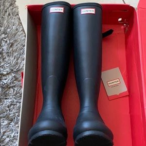 Hunter Rain boots original with adjustable back